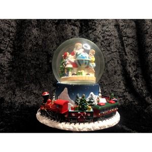 Northlight Rotating Train Christmas Snow Globe